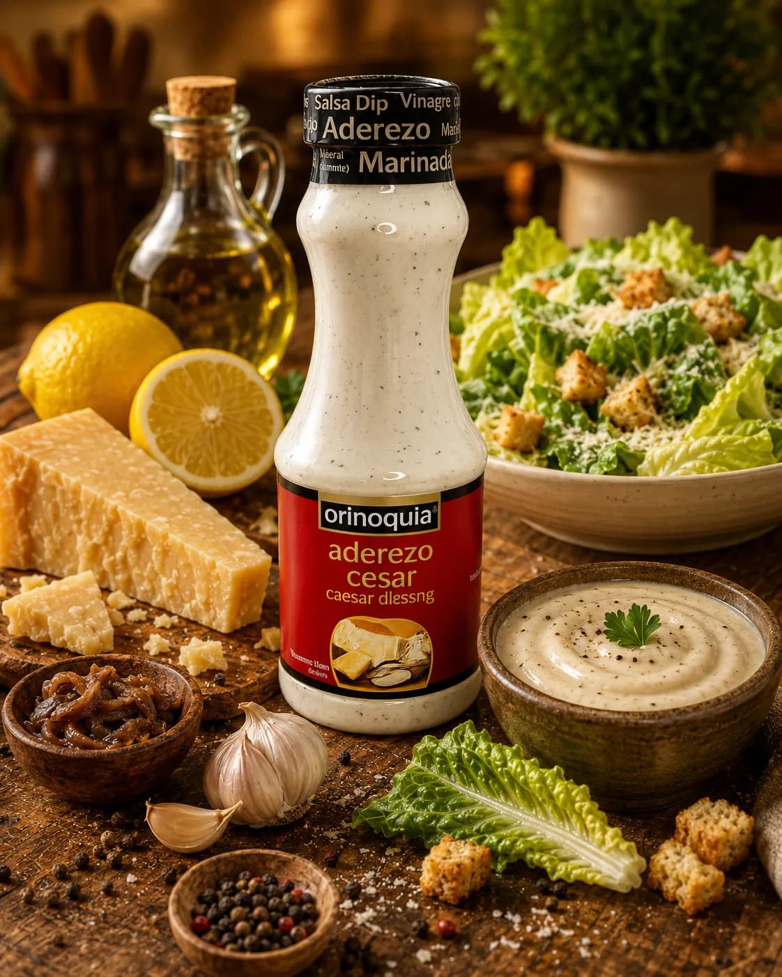 Aderezo César y sus principales Ingredientes