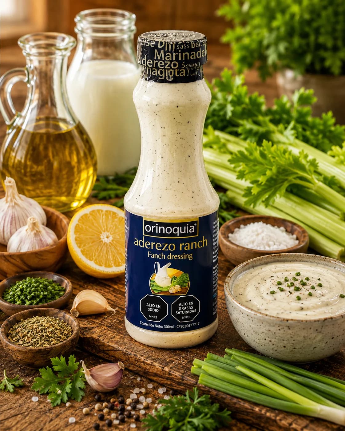 Aderezo Ranch y sus principales Ingredientes